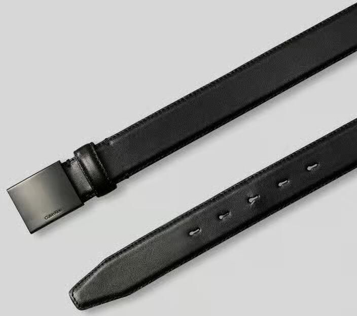 Calvin Klein Leren riem TITLECASE PLAQUE BUCKLE 32MM - Foto 3