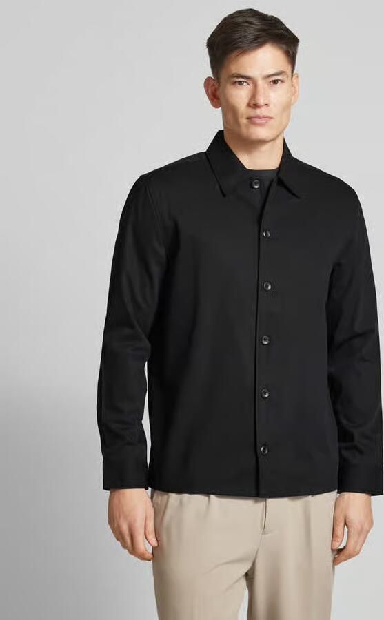 CK Calvin Klein Overhemdjack van wolmix met knoopsluiting - Foto 4