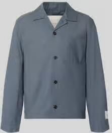 CK Calvin Klein Oversized overhemdjack van mix van katoen en lyocell