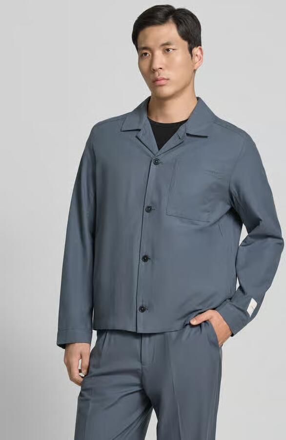 CK Calvin Klein Oversized overhemdjack van mix van katoen en lyocell - Foto 2