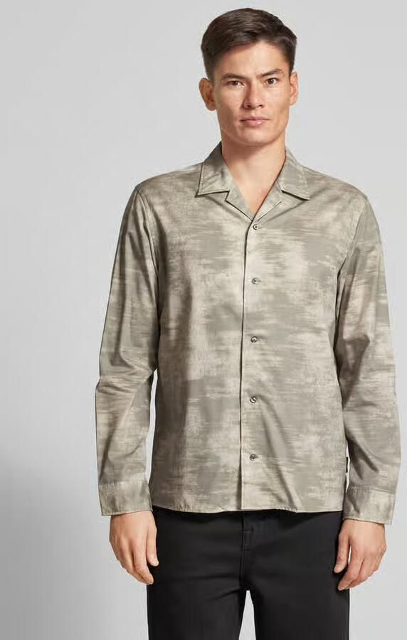 CK Calvin Klein Oversized overhemdjack van viscose met doorknoopsluiting