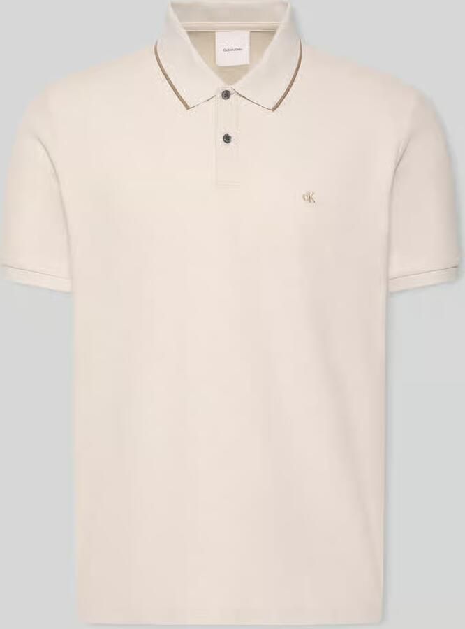 CK Calvin Klein poloshirt met gestikt logo van puur katoen - Foto 4