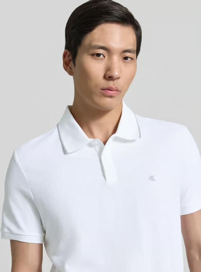 CK Calvin Klein poloshirt met gestikt logo van puur katoen - Foto 4