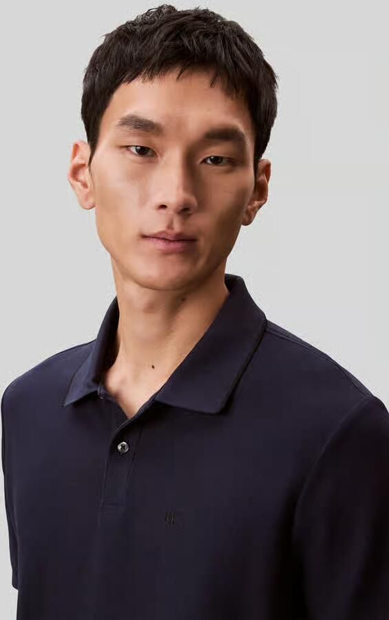 CK Calvin Klein poloshirt met gestikt logo van puur katoen - Foto 3