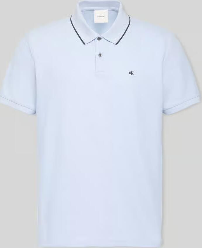 CK Calvin Klein poloshirt met gestikt logo van puur katoen - Foto 2