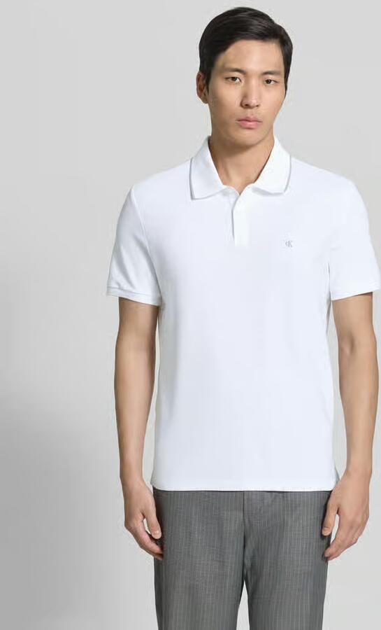 CK Calvin Klein poloshirt met gestikt logo van puur katoen - Foto 6
