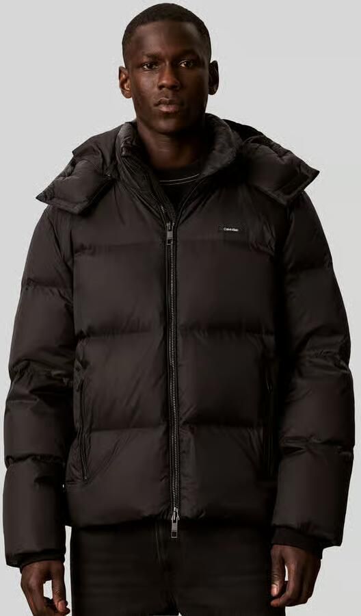 CK Calvin Klein Regular fit donsjack met afneembare capuchon