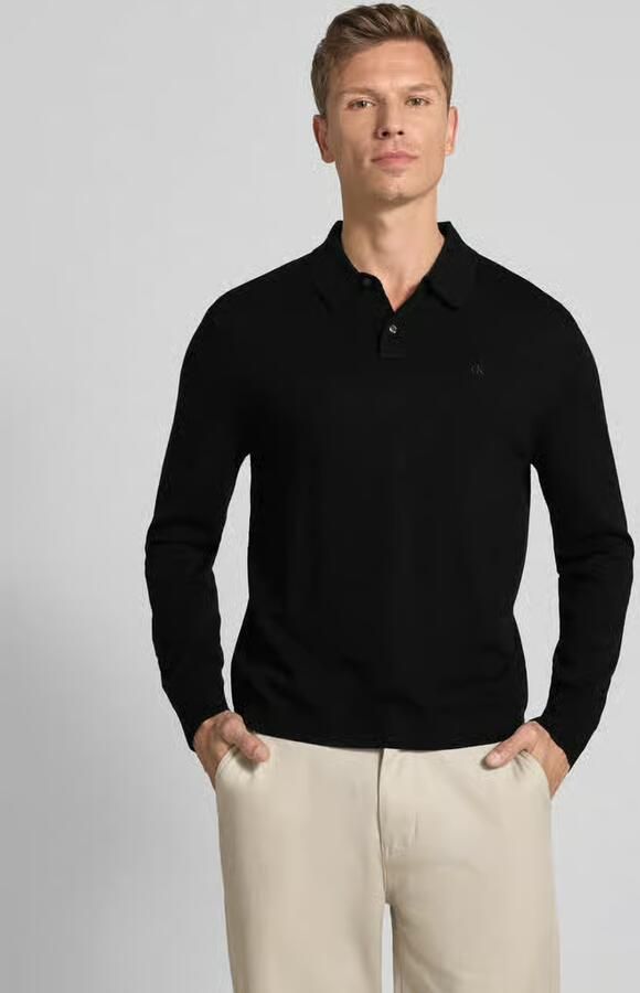 CK Calvin Klein Regular Fit gebreide trui van wolmix - Foto 2