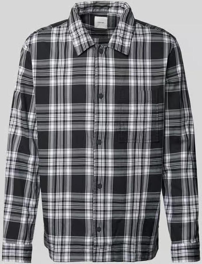 Calvin Klein Geruit overhemd TWILL CHECK SNAPS OVERSHIRT - Foto 2