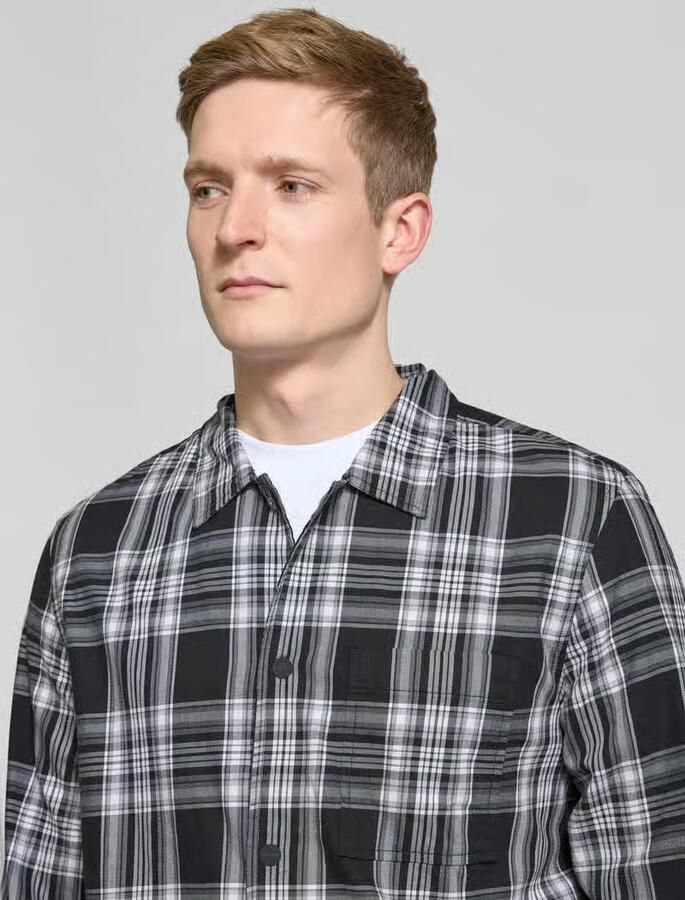Calvin Klein Geruit overhemd TWILL CHECK SNAPS OVERSHIRT