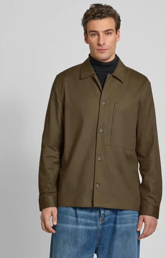 CK Calvin Klein Regular fit overhemdjack met kentkraag en viscose - Foto 3