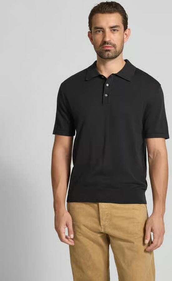 CK Calvin Klein Regular fit poloshirt met logostitching model 'SUPIMA'