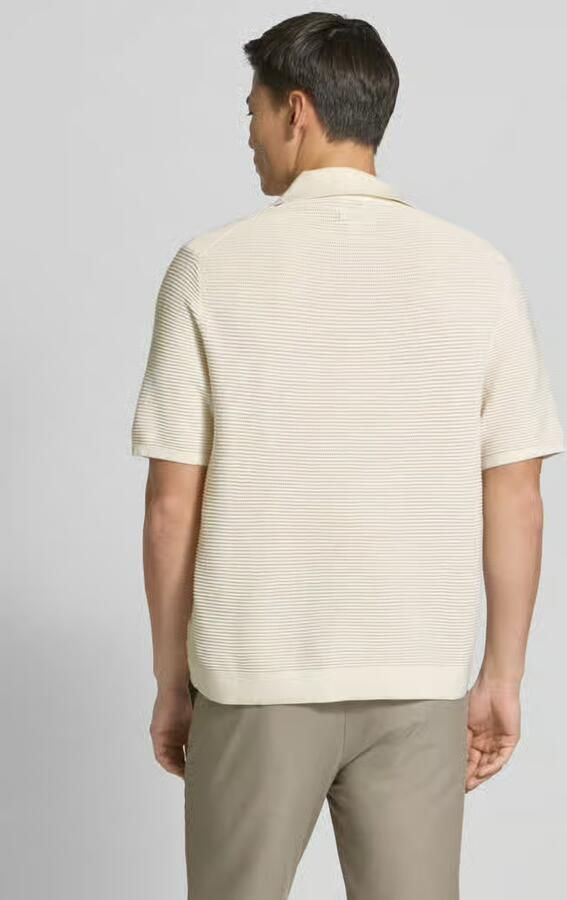 CK Calvin Klein Regular fit poloshirt met V-hals