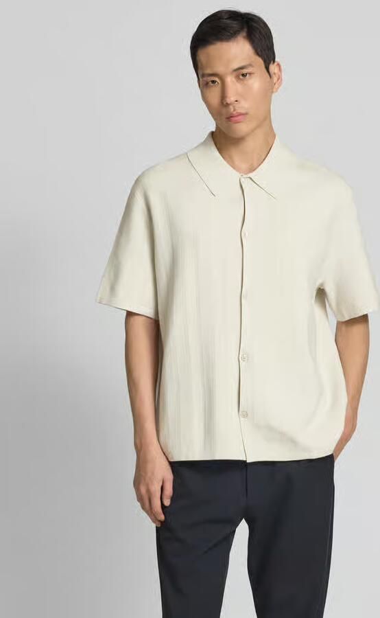 CK Calvin Klein Regular fit vrijetijdsoverhemd met structuurmotief - Foto 4