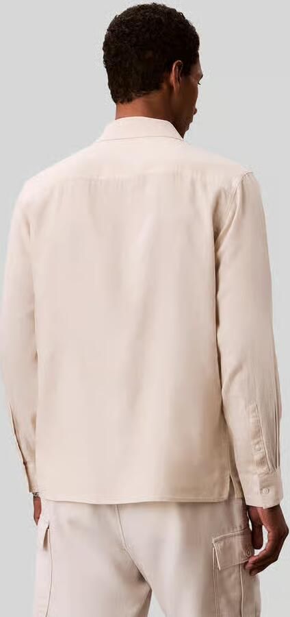 CK Calvin Klein regular fit vrijetijdsoverhemd van linnenmix