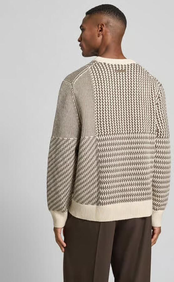 CK Calvin Klein Regular fit wollen pullover met ronde hals