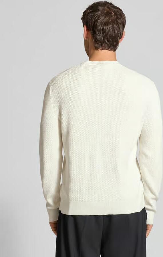 CK Calvin Klein Relaxed fit pullover in gebreide look model 'Texture' - Foto 8