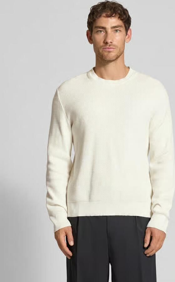 CK Calvin Klein Relaxed fit pullover in gebreide look model 'Texture' - Foto 9