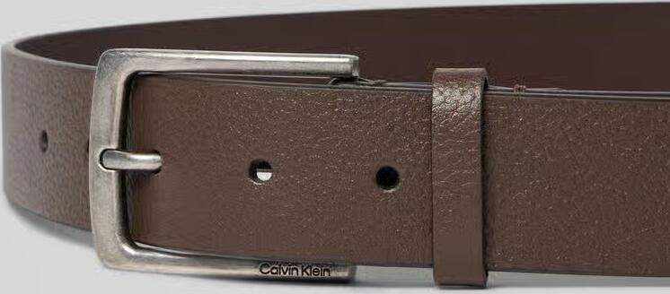 CK Calvin Klein Riem van echt buffelleer