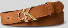CK Calvin Klein Riem van echt leer met logodetail