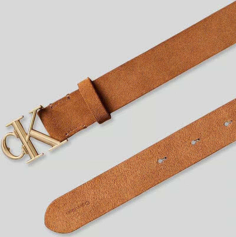 CK Calvin Klein Riem van echt leer met logodetail