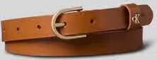 CK Calvin Klein Riem van echt leer met logodetail