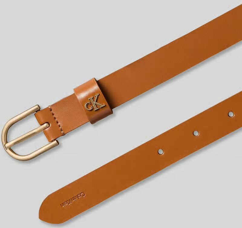 CK Calvin Klein Riem van echt leer met logodetail