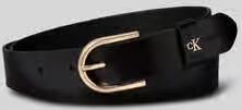 CK Calvin Klein Riem van echt leer met logodetail