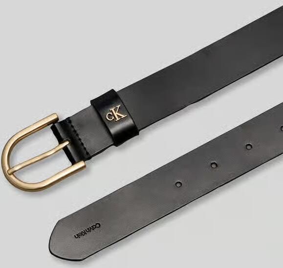 CK Calvin Klein Riem van echt leer met logodetail