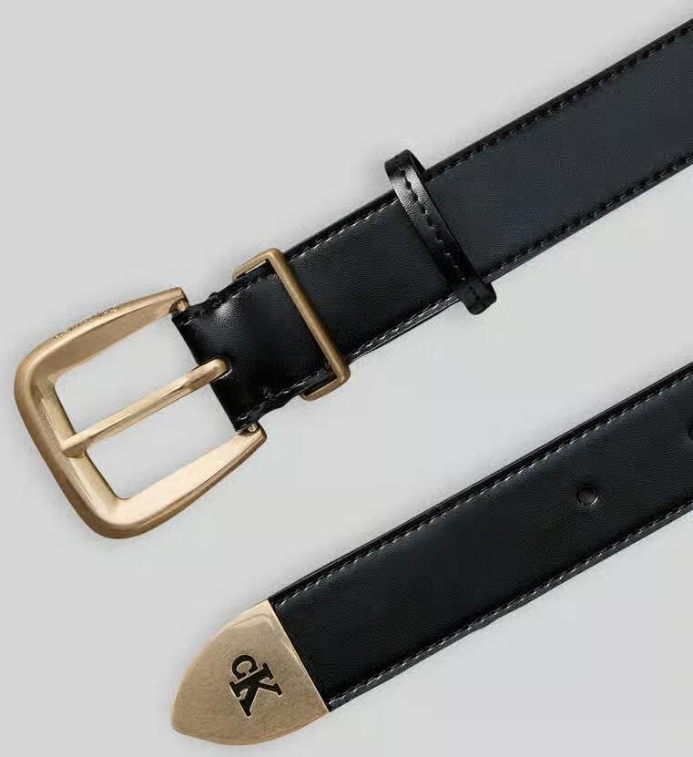 CK Calvin Klein Riem van echt leer model 'HW END TIP BUCKLE BELT 30' - Foto 2