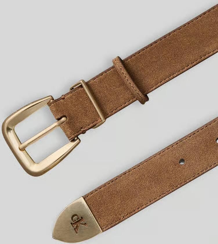 CK Calvin Klein Riem van echt rundleer