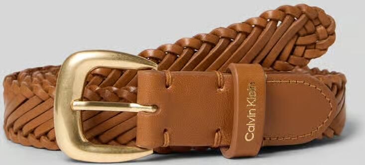 CK Calvin Klein Riem van runderleer met doornsluiting
