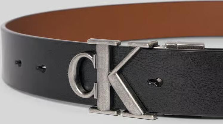 CK Calvin Klein Riem van rundleer met pinsluiting