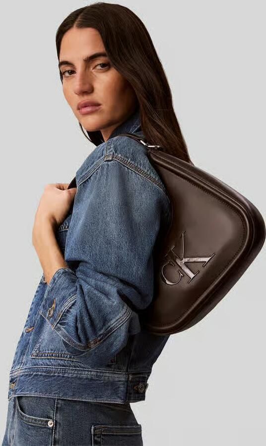Calvin Klein Jeans Tas Lv04f3561g Bold Ck Small Crescent B - Foto 4