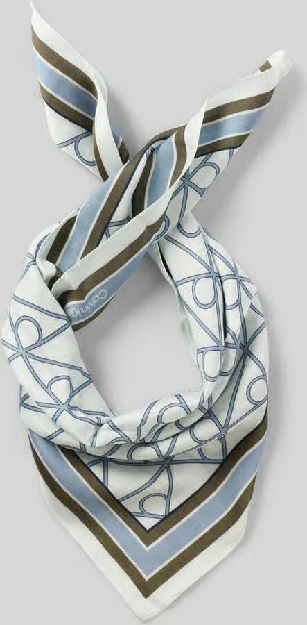 CK Calvin Klein Sjaal van mix van viscose en modal model 'EMBLEM AOP' - Foto 2