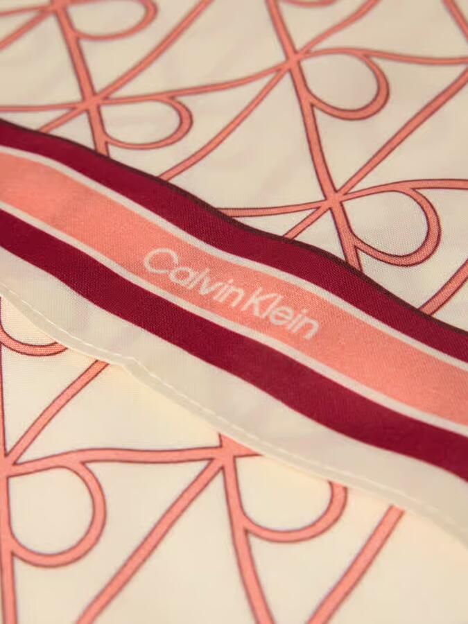 CK Calvin Klein Sjaal van mix van viscose en modal model 'EMBLEM AOP'