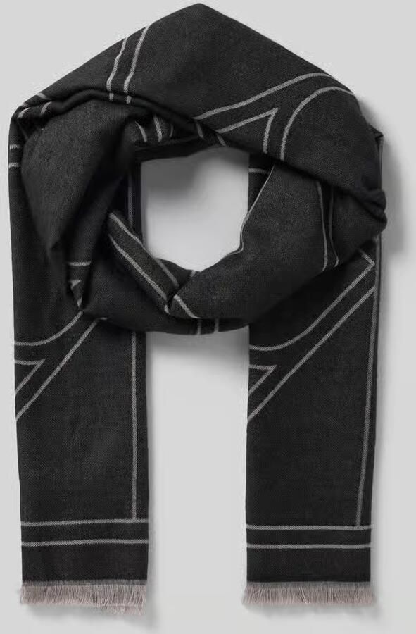 CK Calvin Klein Sjaal van viscosemix met franjes