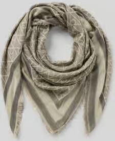 CK Calvin Klein Sjaal van zuiver modal model ' EMBLEM AOP JACQUARD SQUAR'