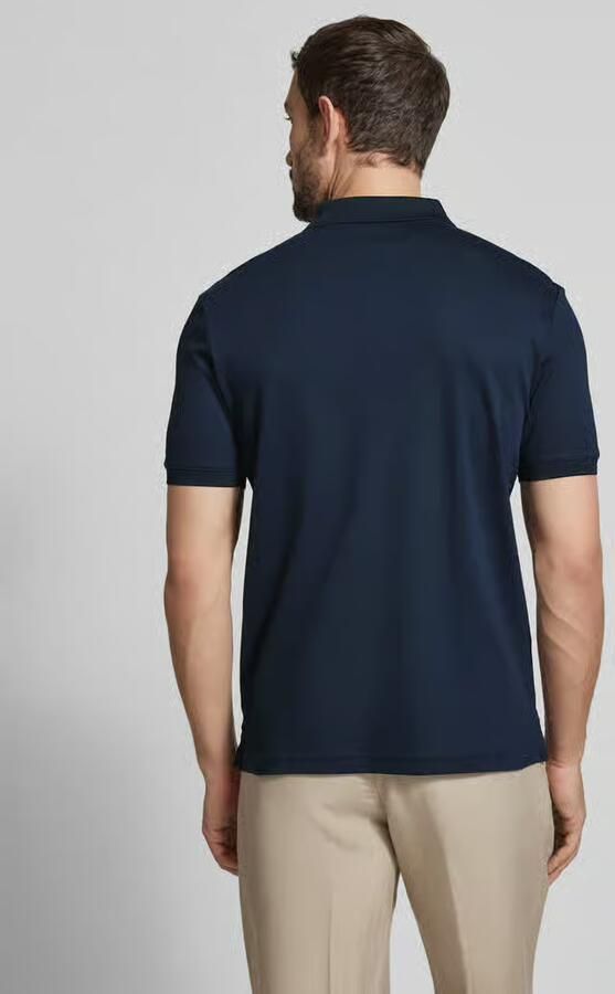 CALVIN KLEIN Heren Polo's & T-shirts Liquid Touch Welt Zip Polo Donkerblauw - Foto 5