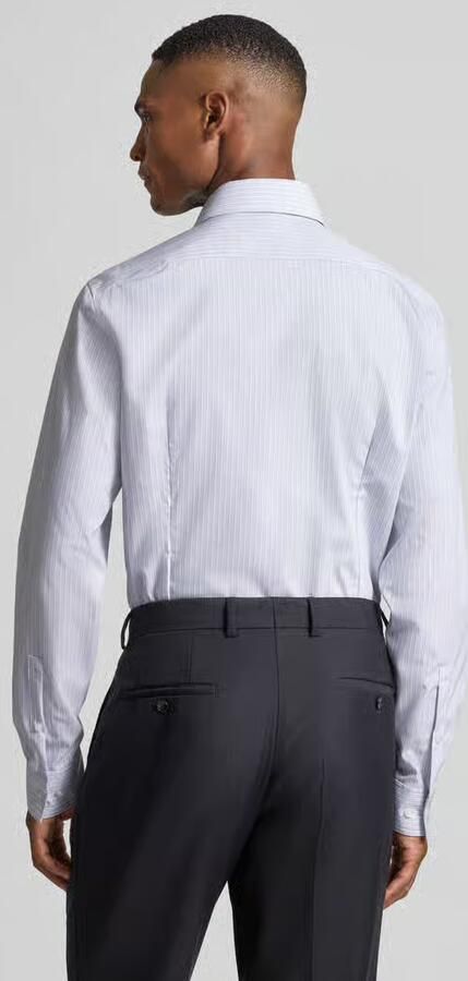 CK Calvin Klein Slim fit zakelijk overhemd met kentkraag