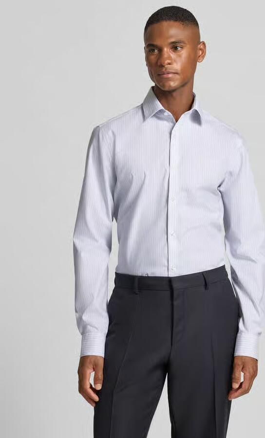 CK Calvin Klein Slim fit zakelijk overhemd met kentkraag - Foto 2