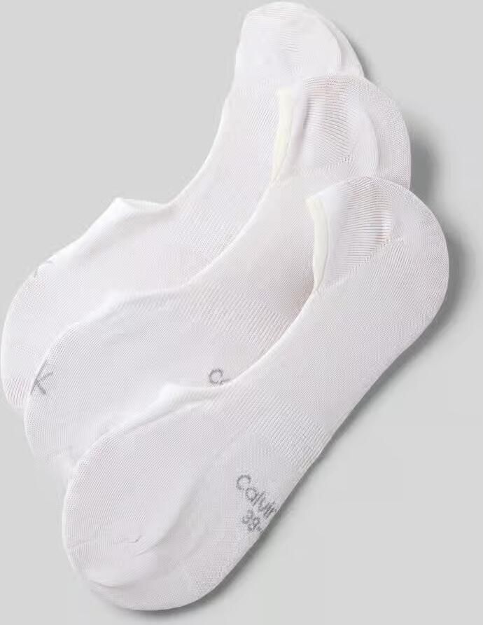 CK Calvin Klein Sokliners van katoenmix in set van 3 - Foto 2
