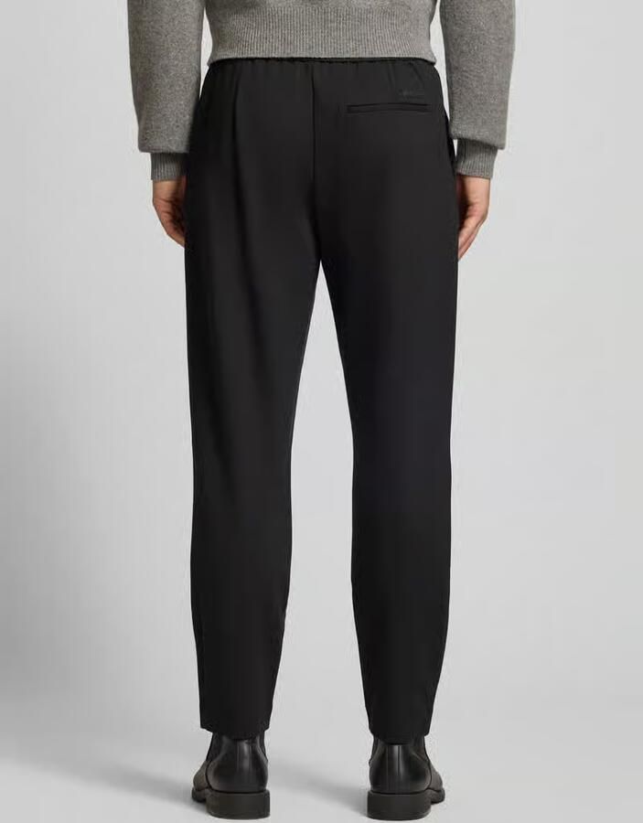 CK Calvin Klein Slim tapered fit stoffen broek met bandplooien