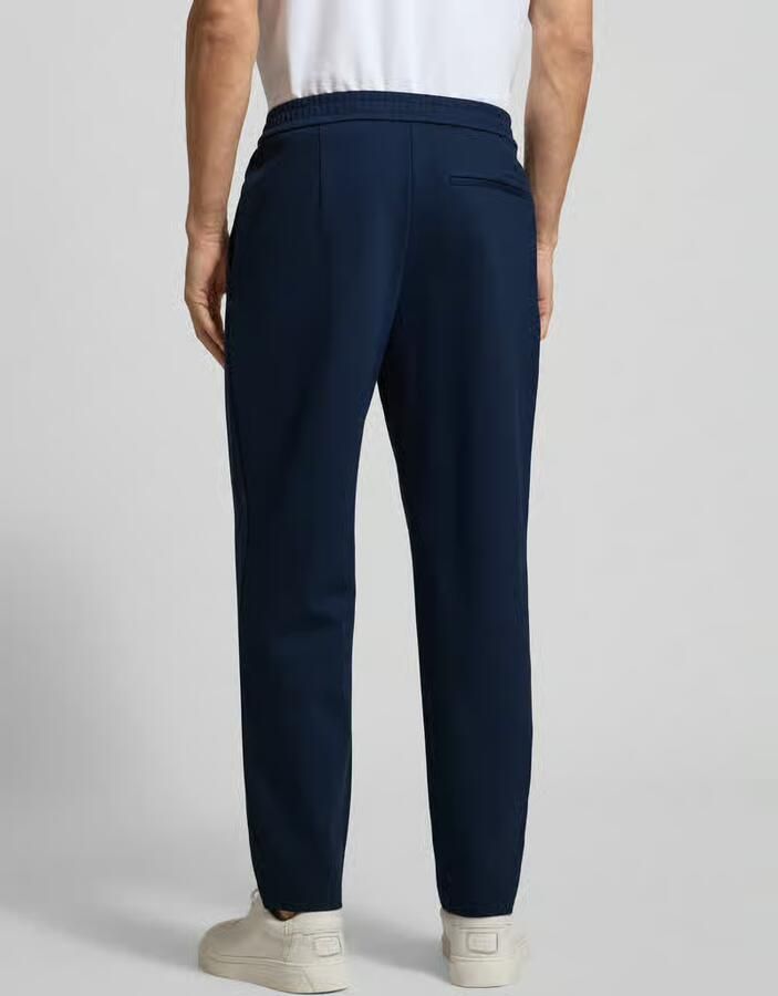 CK Calvin Klein Slim tapered fit stoffen broek met bandplooien