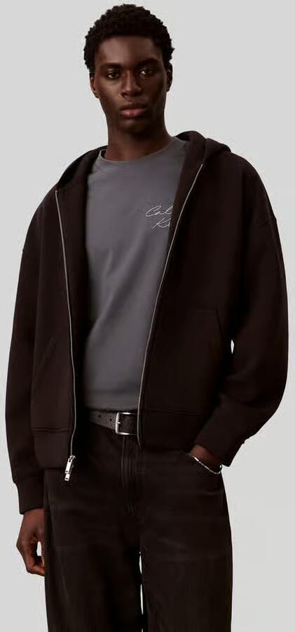CK Calvin Klein Sweatjack met tweewegritssluiting - Foto 3