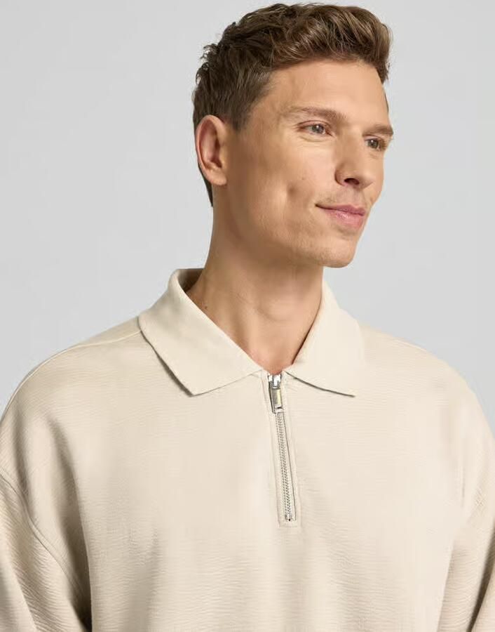 CK Calvin Klein Sweatshirt met polokraag en ritssluiting - Foto 2