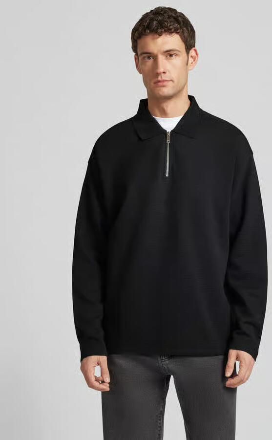 CK Calvin Klein Sweatshirt met polokraag en ritssluiting - Foto 2