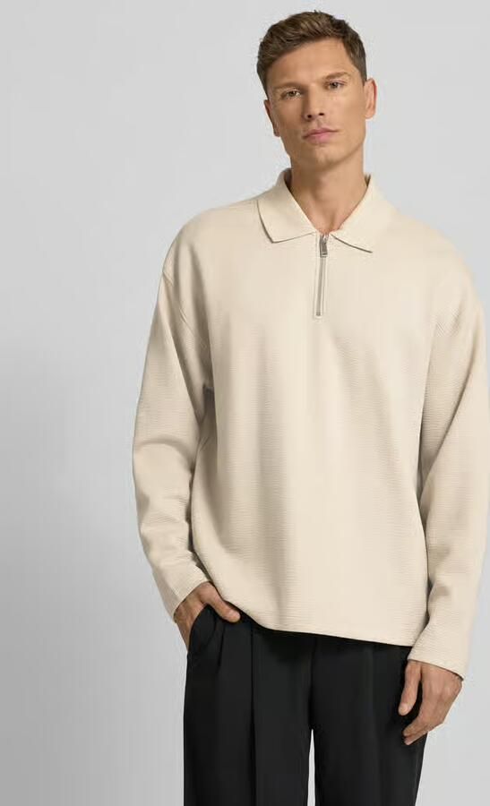 CK Calvin Klein Sweatshirt met polokraag en ritssluiting - Foto 2