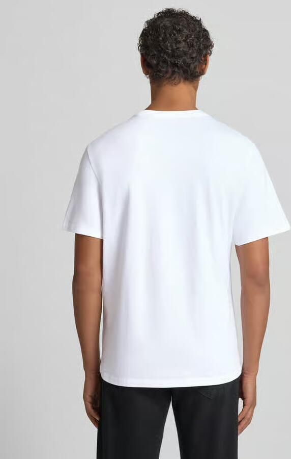 CK Calvin Klein T-shirt met labelprint en ronde hals