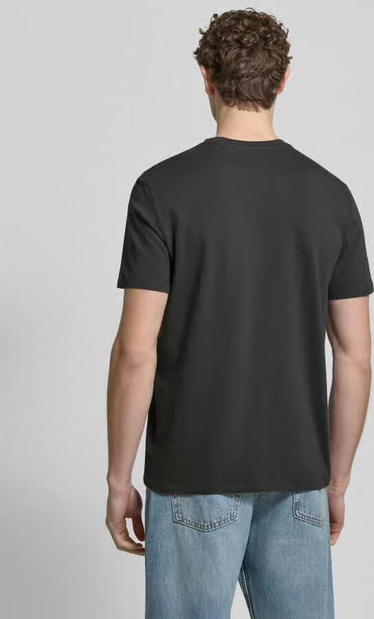 CK Calvin Klein T-shirt met labelprint en ronde hals